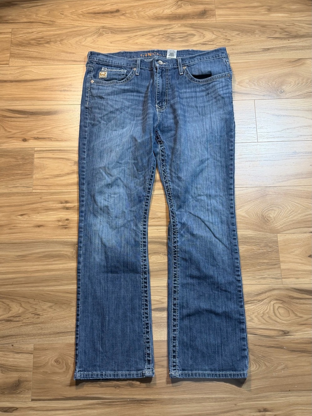 Cinch Jeans Mens 38x32 Blue Cotton & Spandex Denim Straight Leg
 #denim